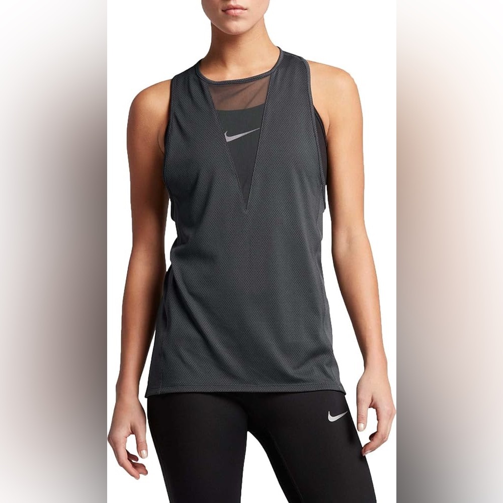 Nike Zonal Cooling Racerback Athletic Tank Top Black Women’s Small